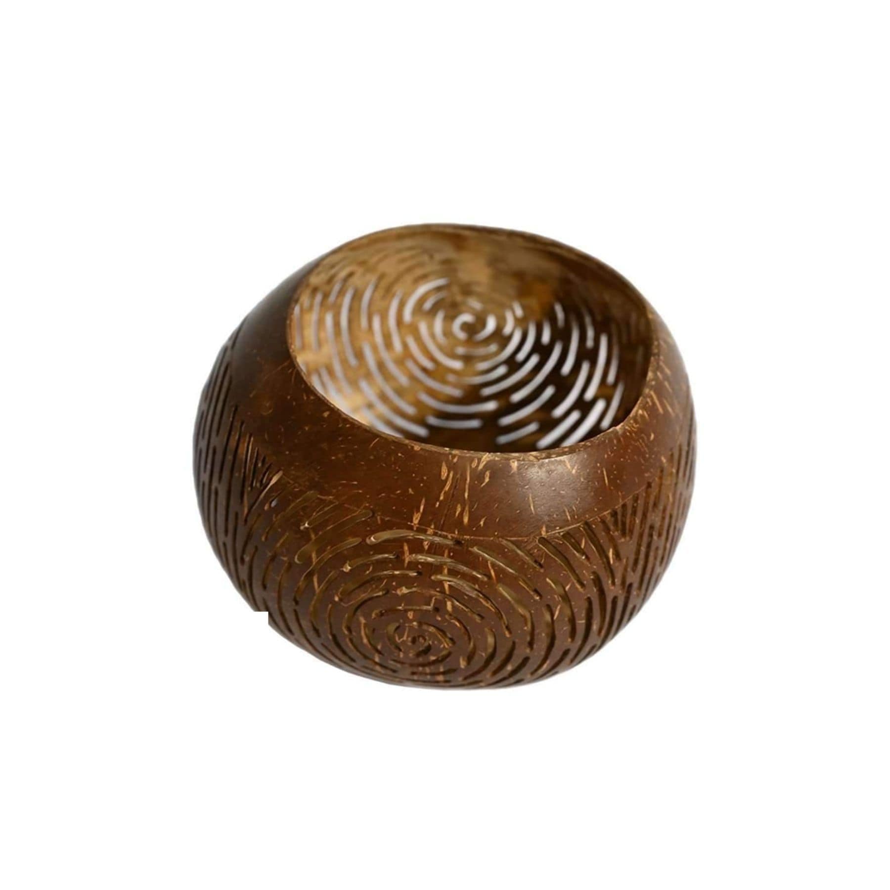 Porte-bougie en forme de théière à la noix de coco