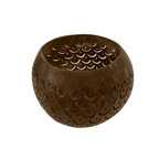 Porte-bougie en forme de théière à la noix de coco