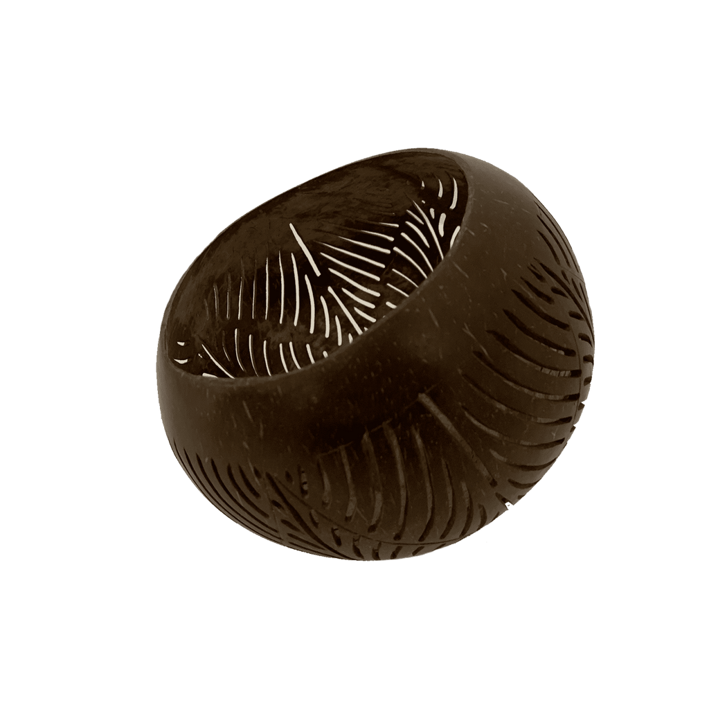 Porte-bougie en forme de théière à la noix de coco