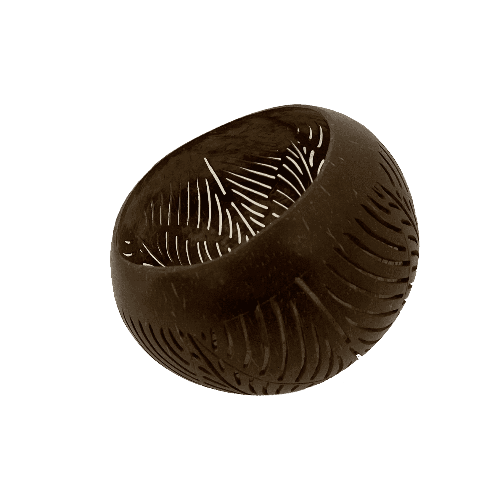 Porte-bougie en forme de théière à la noix de coco