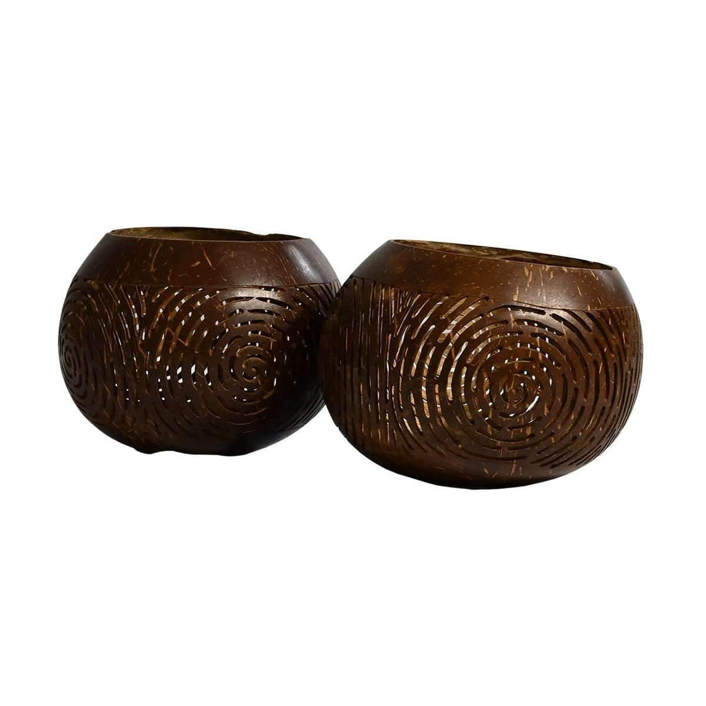 Porte-bougie en forme de théière à la noix de coco