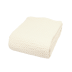 Couverture de lit en coton | Ivoire