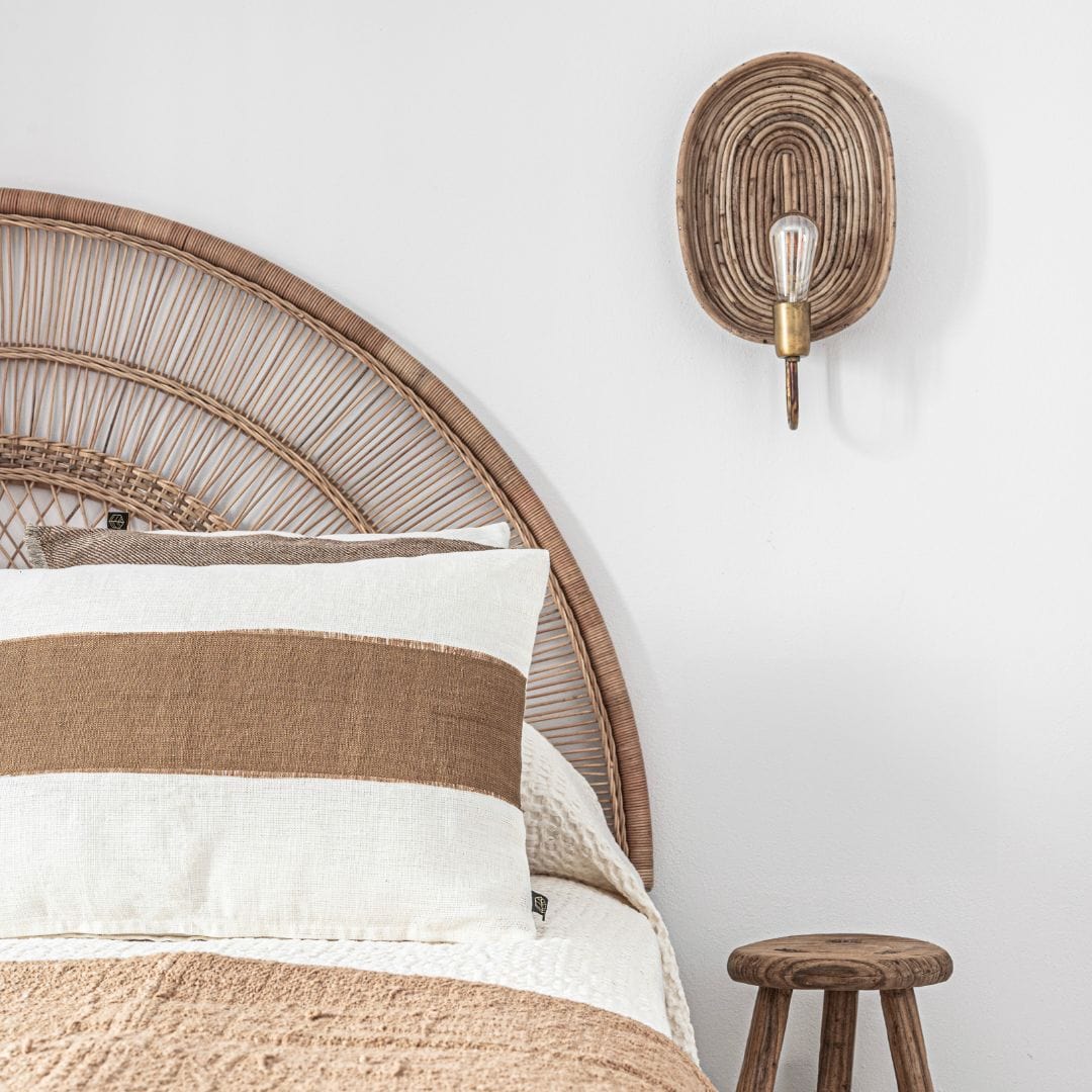 Couverture de lit en coton | Ivoire