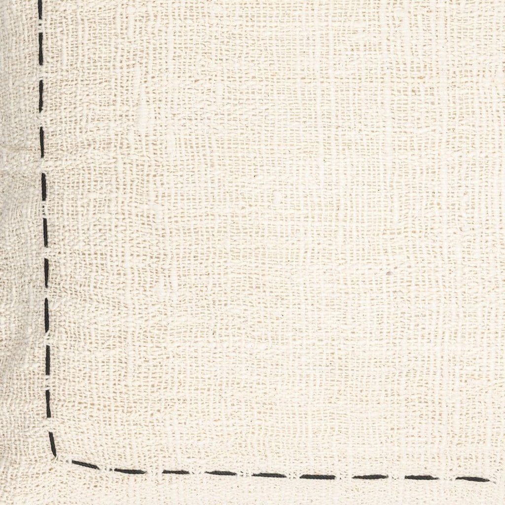 Froncisse pour coussin en coton Soraya | Blanc cassé | 50x50cm