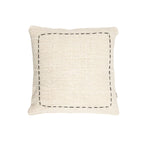 Froncisse pour coussin en coton Soraya | Blanc cassé | 50x50cm