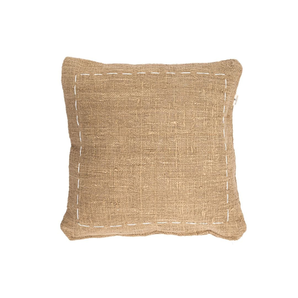 Froncisse de coussin en coton Soraya | Sable | 50x50cm