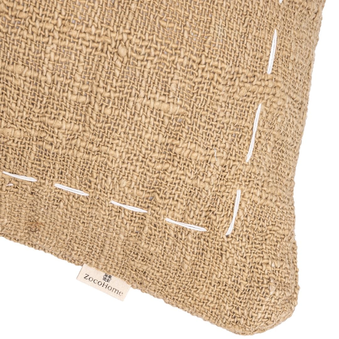 Froncisse de coussin en coton Soraya | Sable | 50x50cm