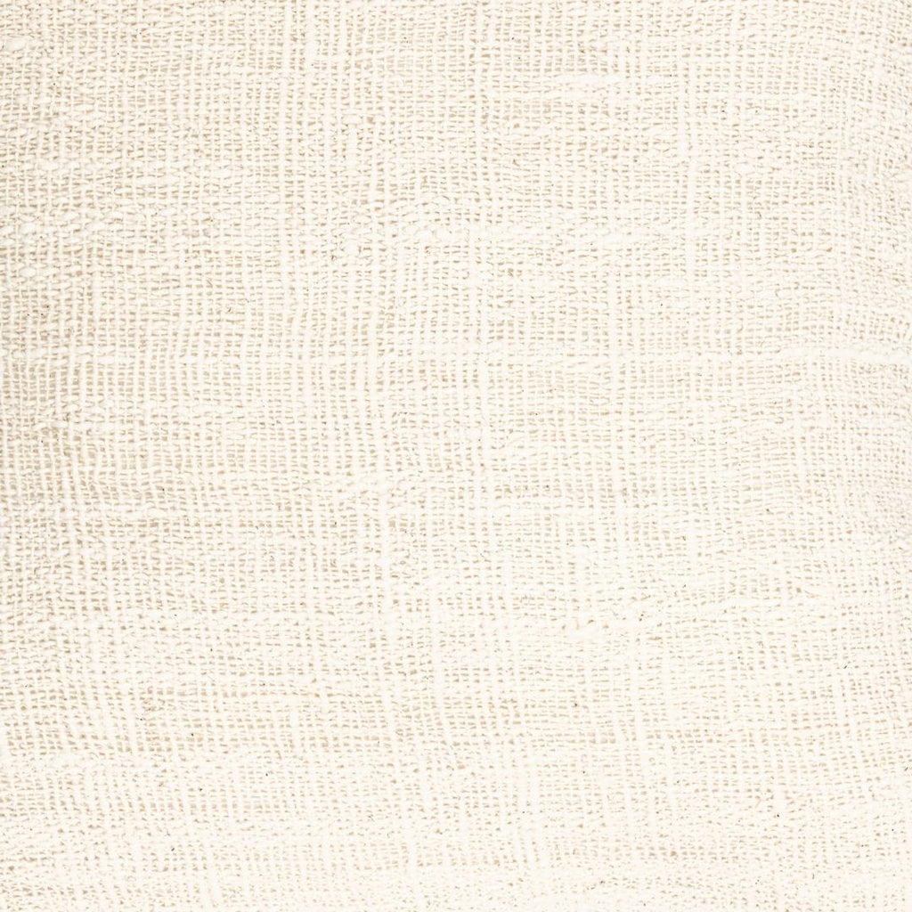 Fronce de coussin en coton Soraya, uni | Blanc cassé | 50x50cm