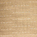 Fronce de coussin en coton Soraya à rayures | Sable | 50x50cm