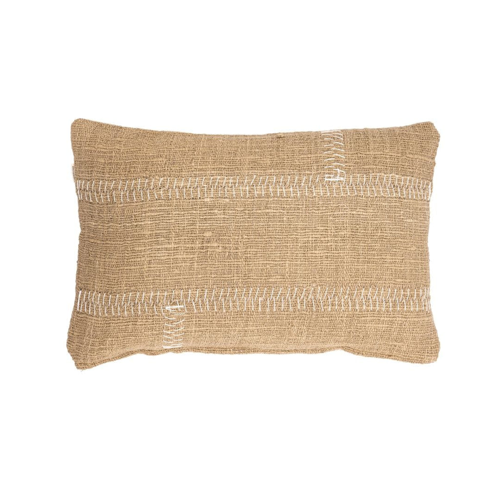 Fronces de coussin en coton Soraya | Sable | 40x60cm