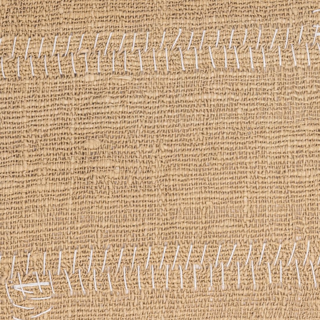 Fronces de coussin en coton Soraya | Sable | 40x60cm