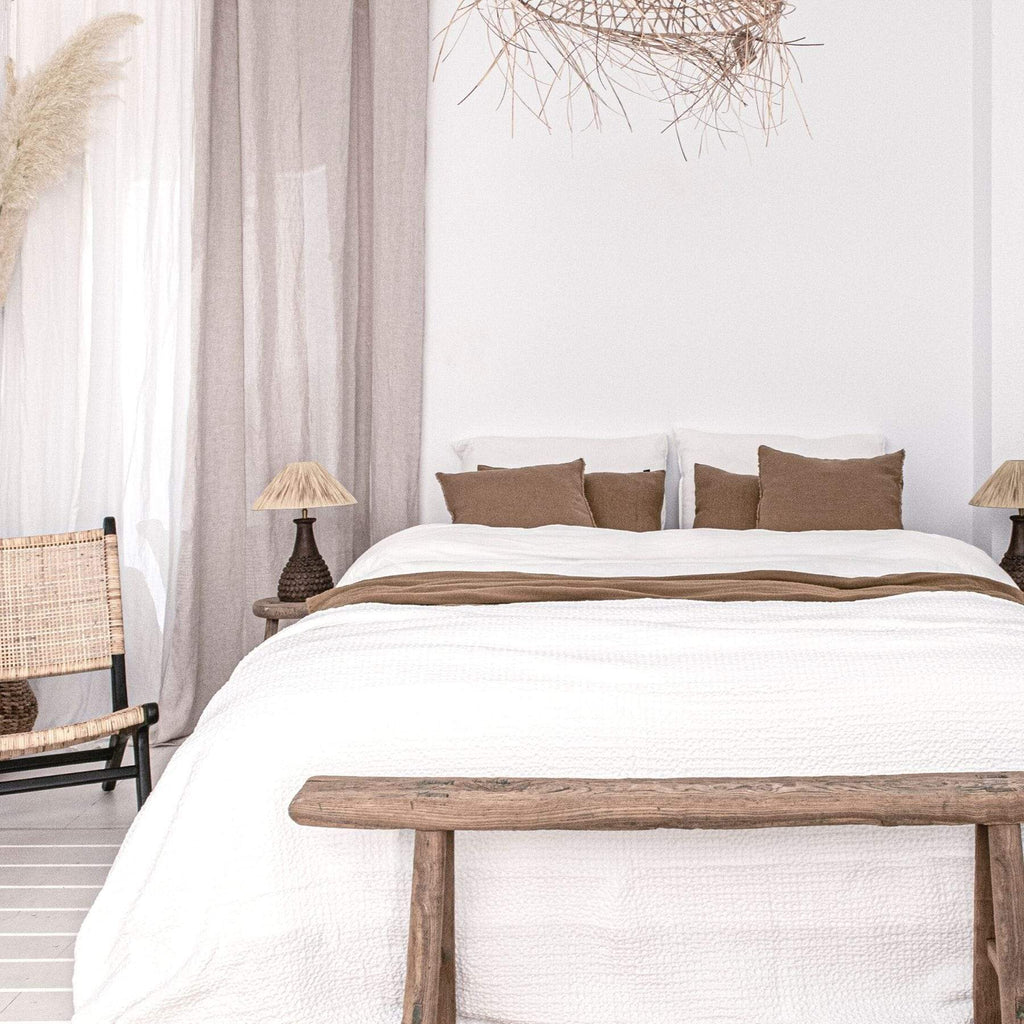 Housse de couette en coton | Blanche