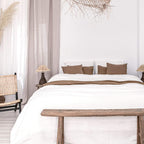 Housse de couette en coton | Blanche