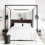 Housse de couette en coton | Blanche