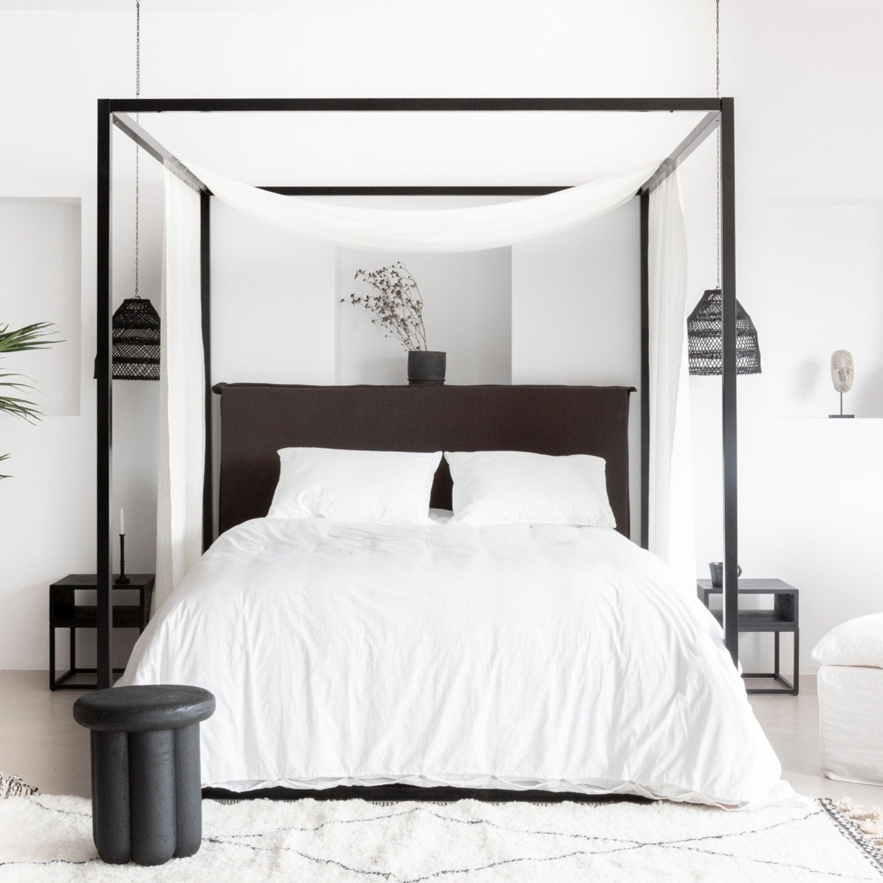 Housse de couette en coton | Blanche