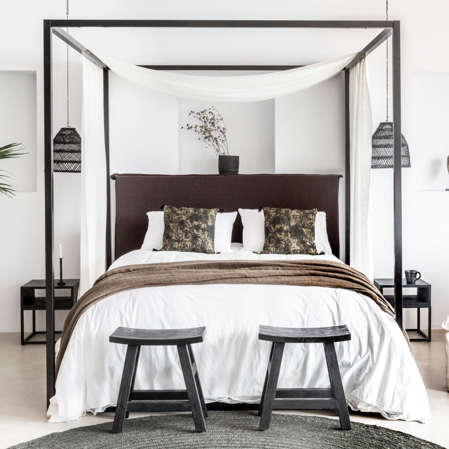 Housse de couette en coton | Blanche