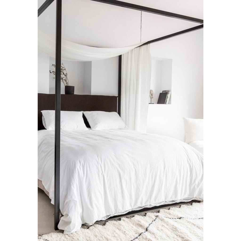 Housse de couette en coton | Blanche