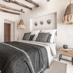 Housse de lit en coton | Sable