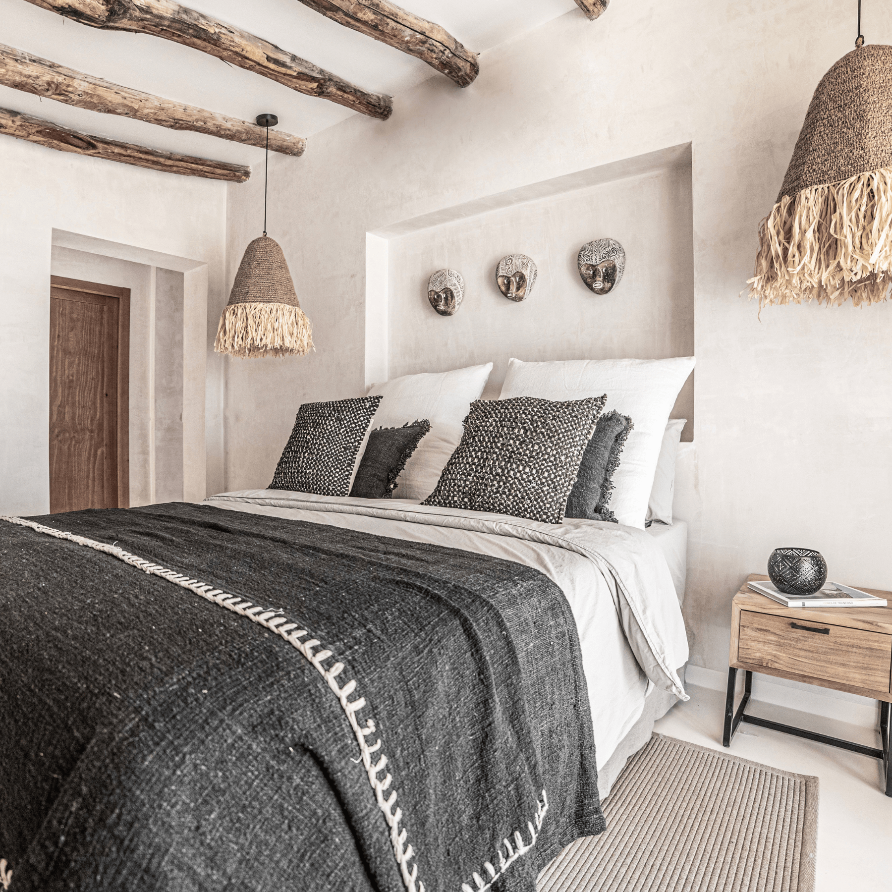 Housse de lit en coton | Sable