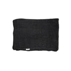 Couverture de lit en coton tissé à la main | Noir 270x270cm