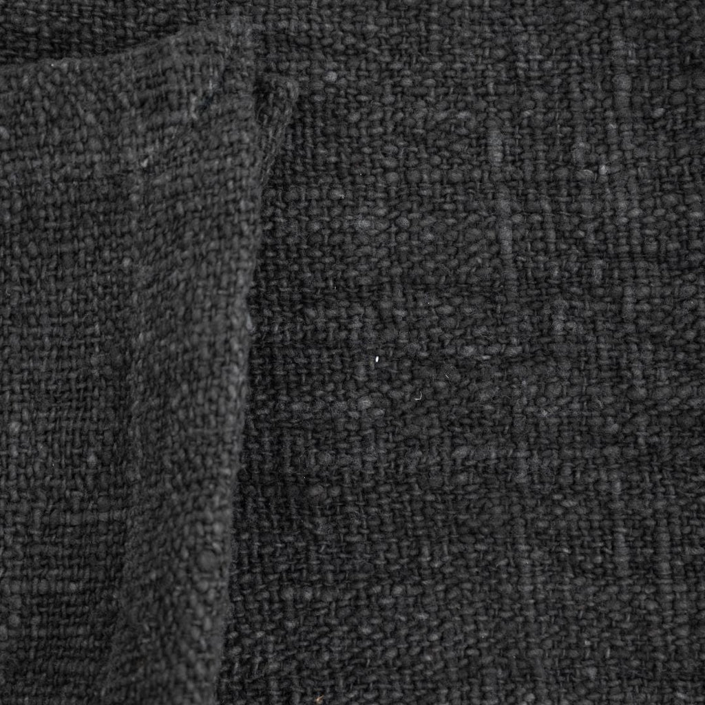 Couverture de lit en coton tissé à la main | Noir 270x270cm