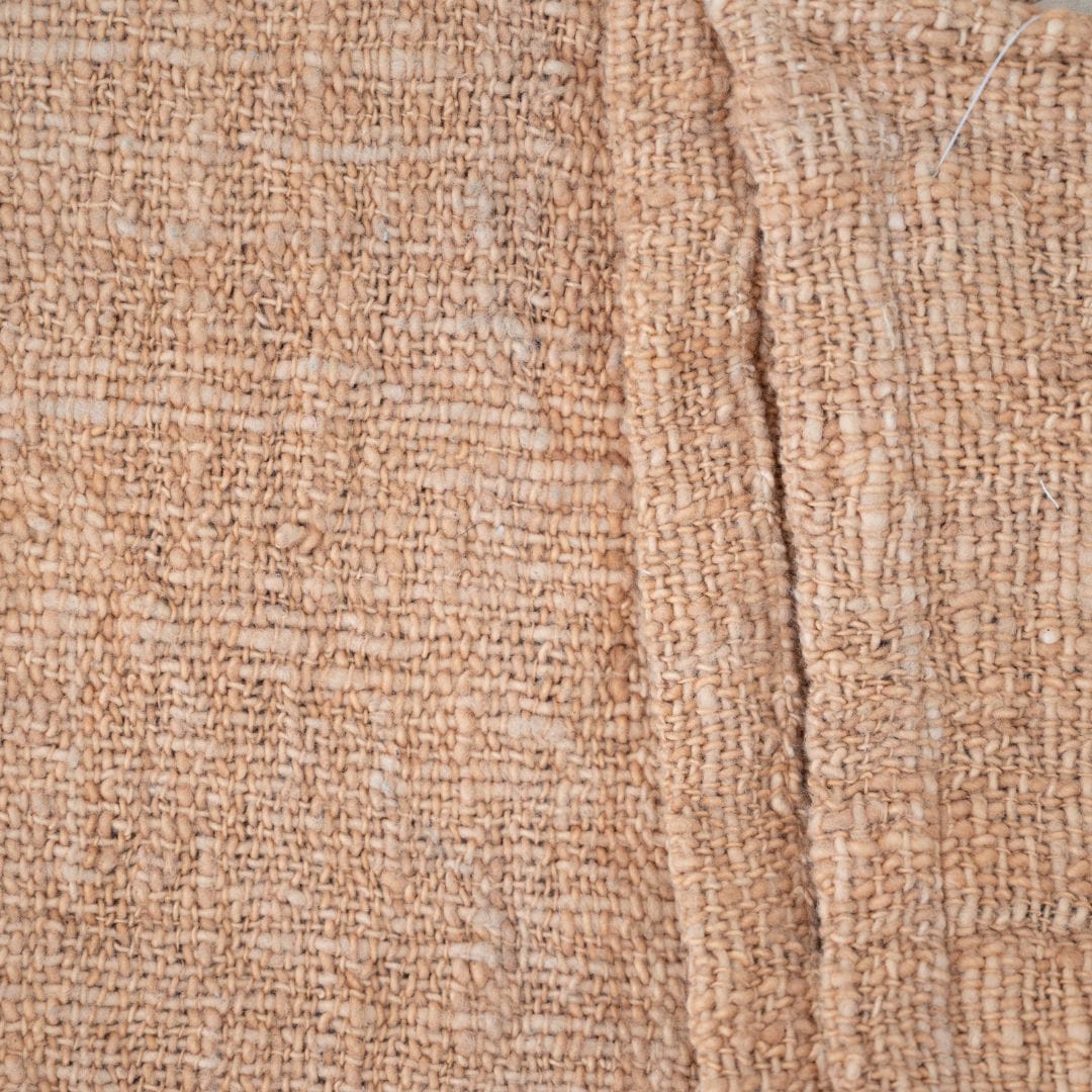 Couverture de lit en coton tissé à la main | Blanc cassé 270x270cm