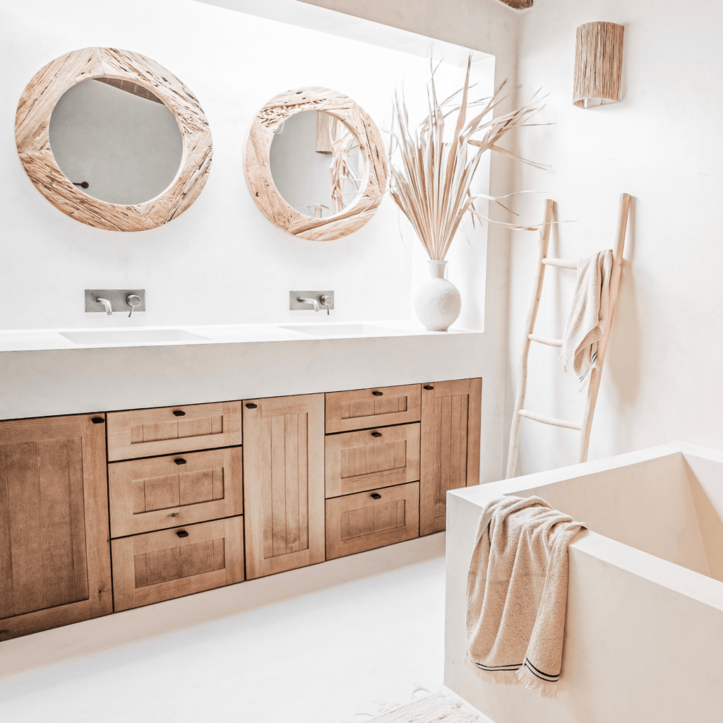 Serviette en coton | Beige 50x100cm