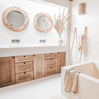 Serviette en coton | Beige 50x100cm