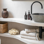 Serviette en coton | Beige 50x100cm