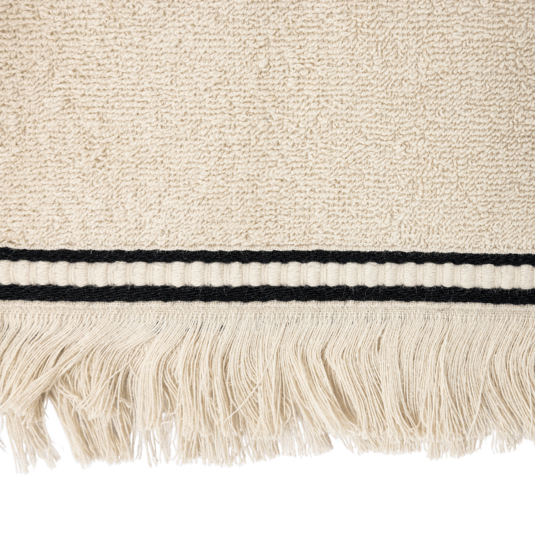 Serviette en coton | Beige 50x100cm