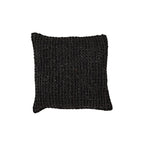Finition macramé en coton pour housse de coussin | Anthracite 50x50cm