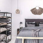 Fronde d'oreiller en coton | Gris clair 50x70cm