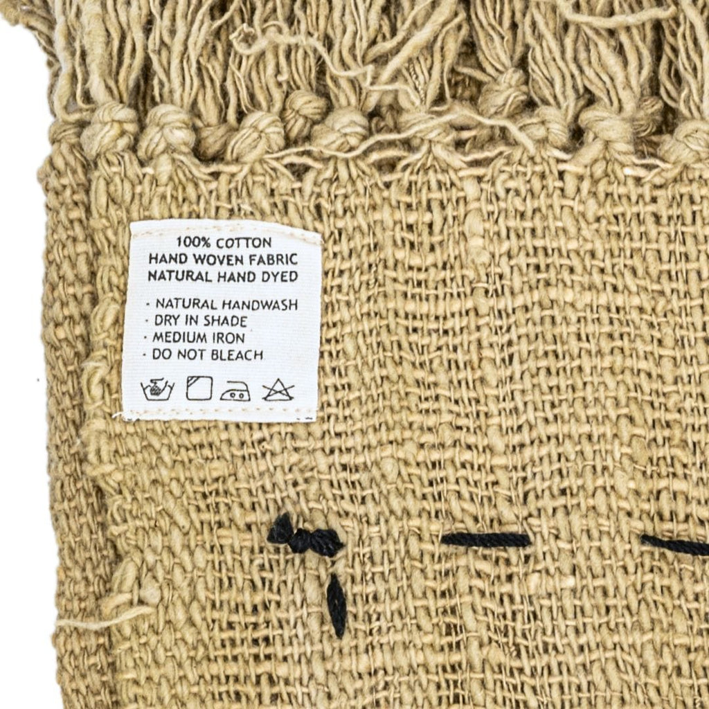 Ligne de plaids en coton Soraya | Sable | 235x130cm