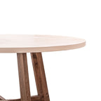 Table à manger en microciment Dara | 120 cm | Sable