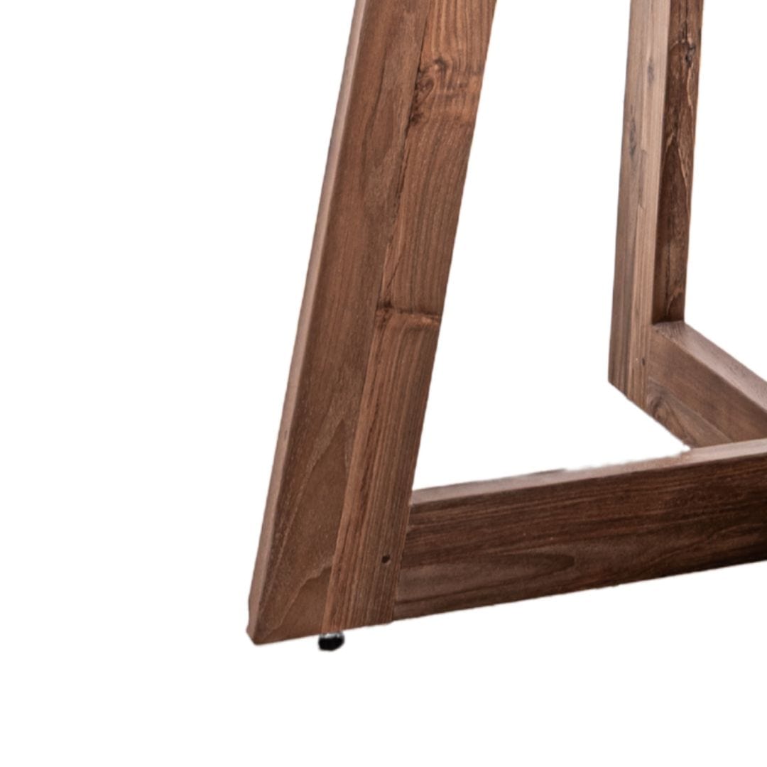 Table à manger en microciment Dara | 120 cm | Sable