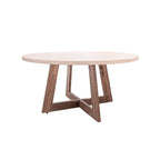 Table à manger en microciment Dara | 120 cm | Sable