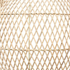 Lampe de plafond en rotin effet terre | 34x34x31cm