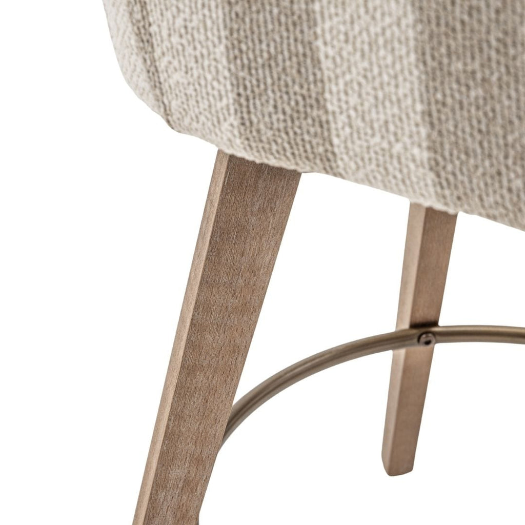 Tabouret de bar Elira rayé