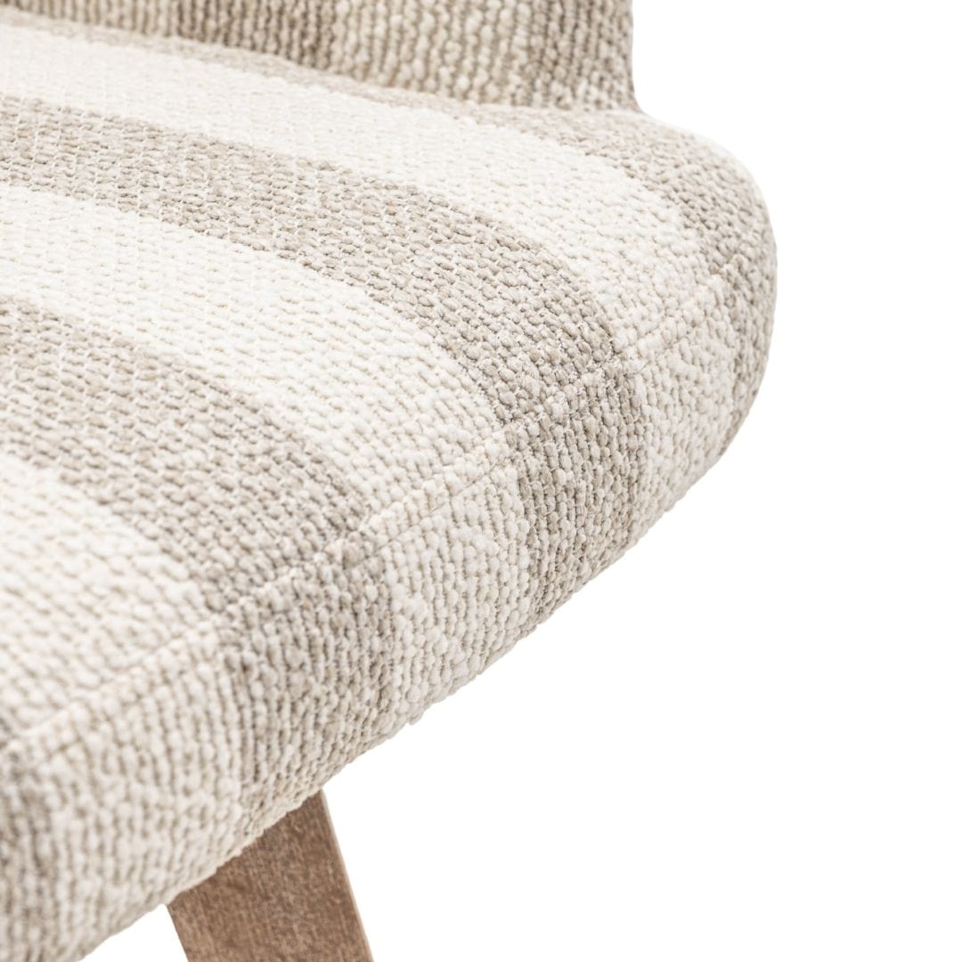 Tabouret de bar Elira rayé