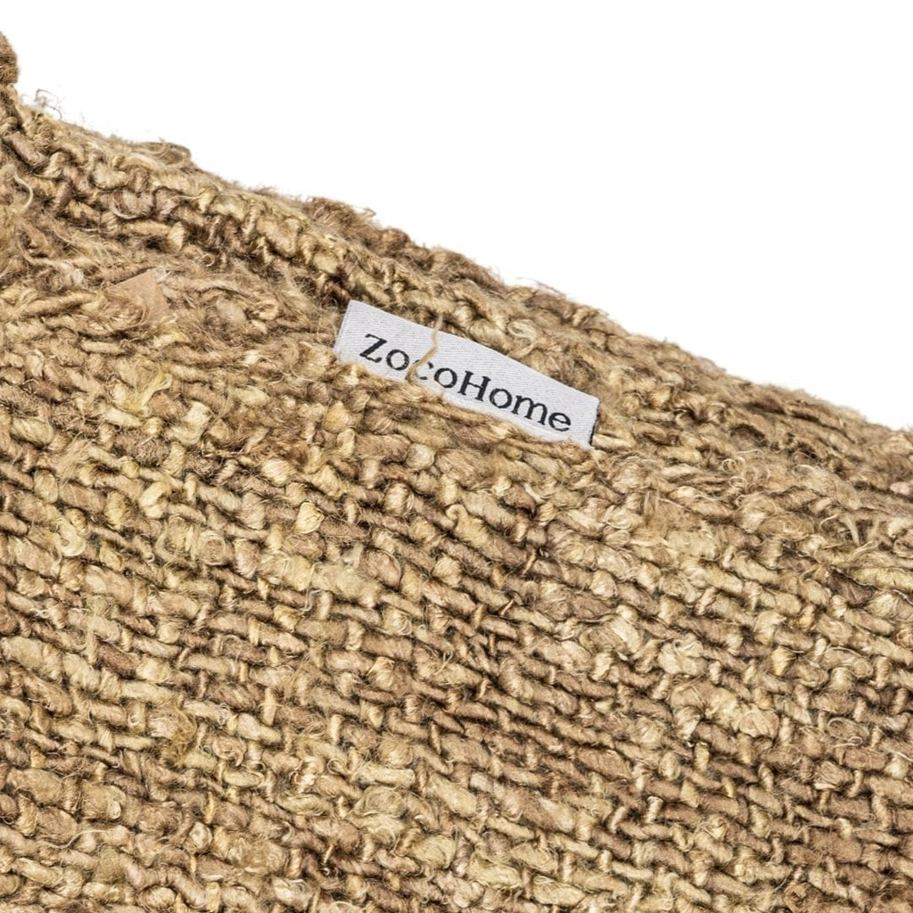 Etera Couverture à franges naturelle