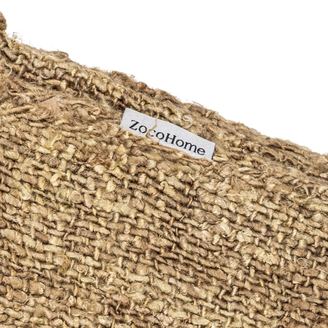 Etera Couverture à franges naturelle