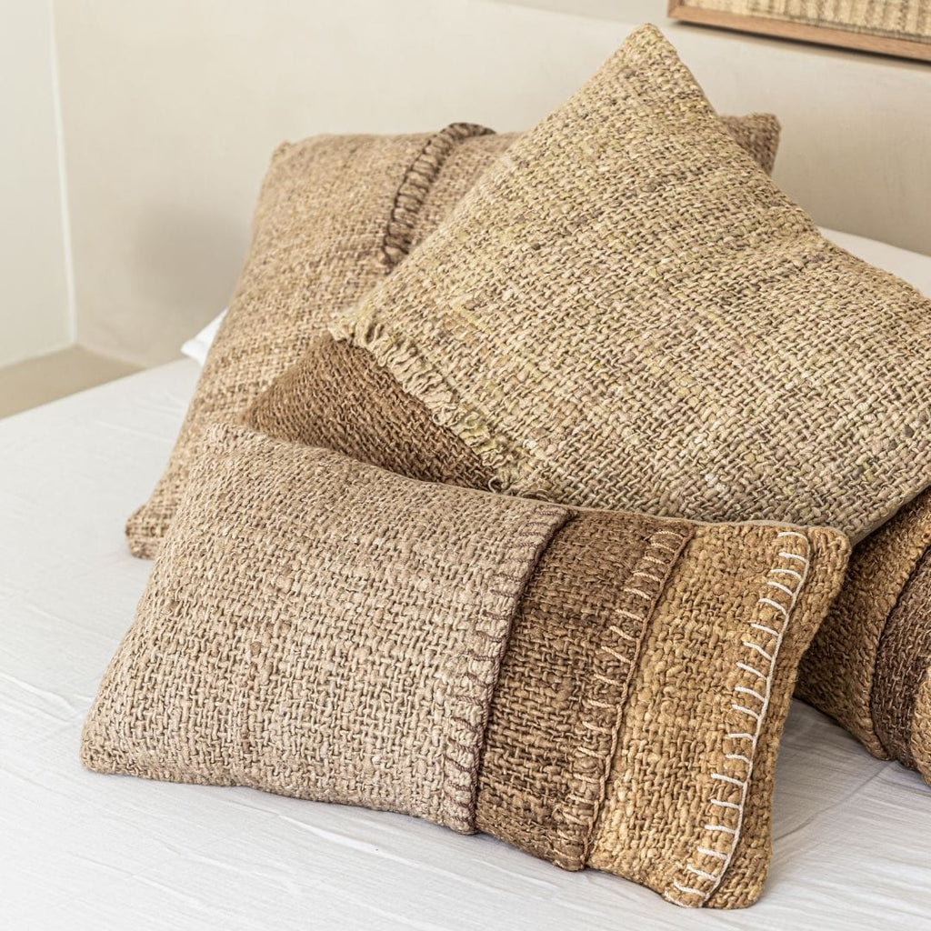 Coussin rectangulaire Etera à coutures superposées | 60x40cm