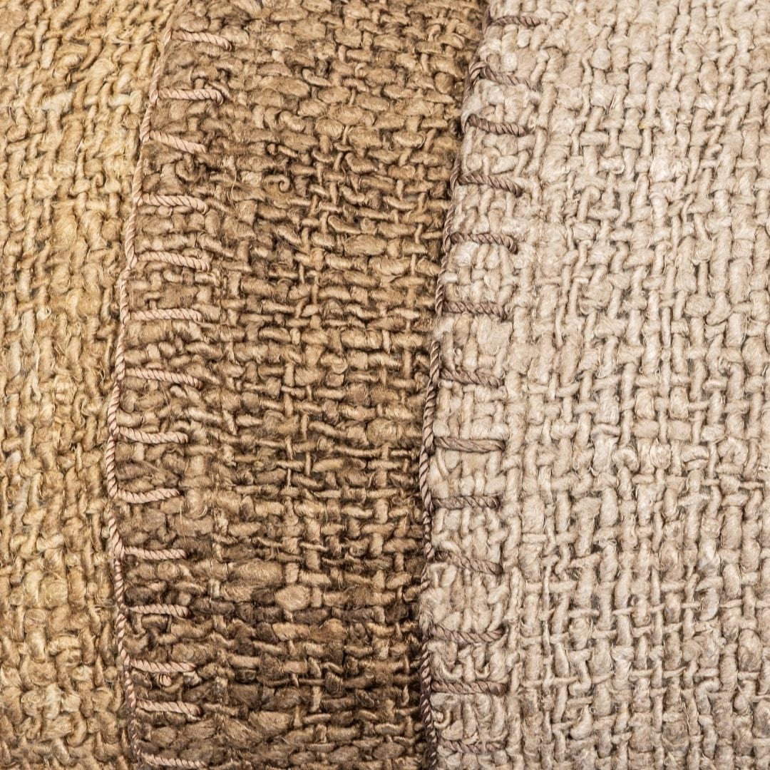 Coussin rectangulaire Etera à points surpiqués | 50x30cm