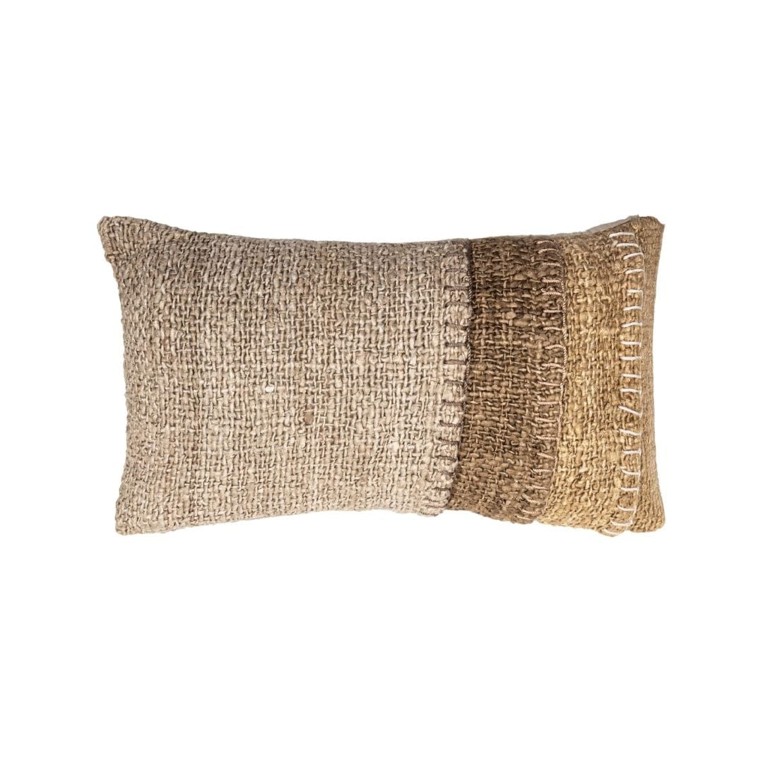 Coussin rectangulaire Etera à points surpiqués | 50x30cm