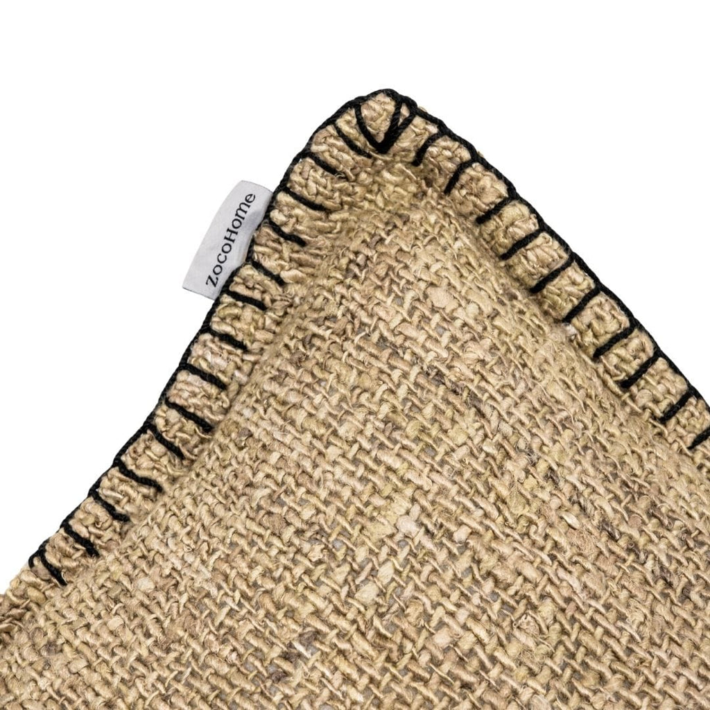 Coussin carré Etera, finition couture | 50x50cm