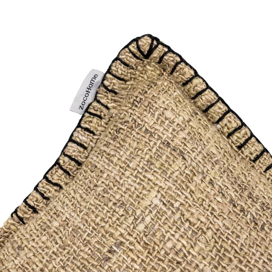 Coussin carré Etera, finition couture | 50x50cm