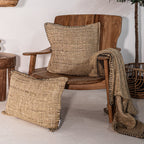 Coussin carré Etera, finition couture | 50x50cm