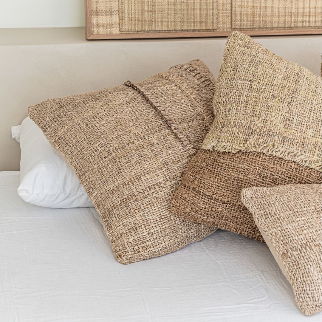 Coussin carré Etera à coutures superposées | 50x50cm