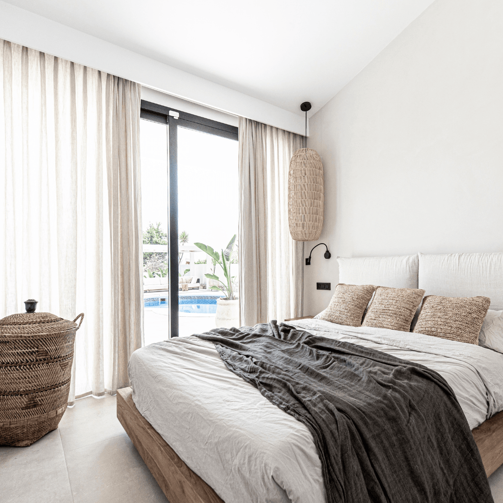 Panier ethnique | Naturel 60x70cm