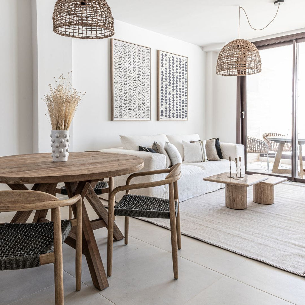 Chaise d'extérieur en eucalyptus | Gris